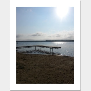 Calm Lake at the Dock Posters and Art